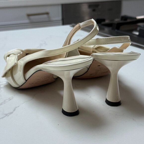 Jimmy Choo Patent Leather Bow Slingback Heels - Picture 6 of 6